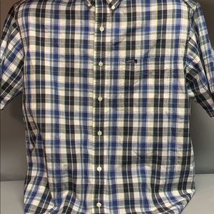 Chaps Ralph Lauren Large Casual Plaid Short Sleeve Shirt